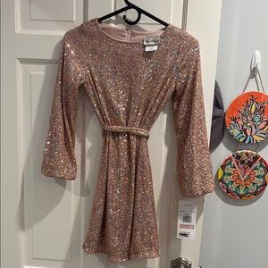 Sparkling Pink Kids Dress